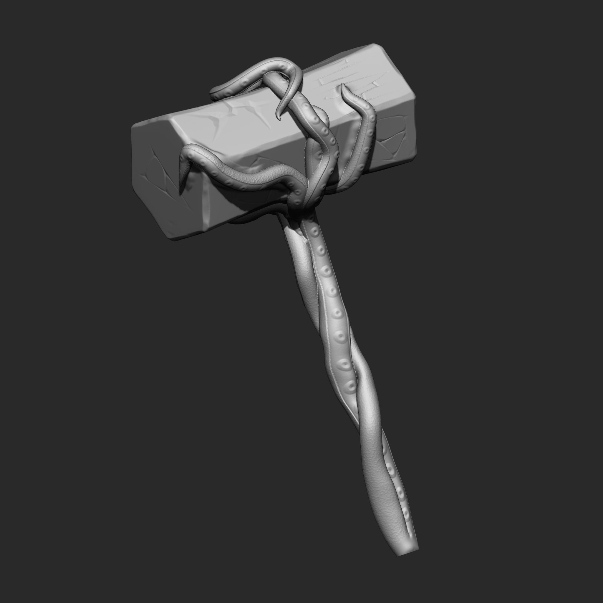 Omen Hammer 3D print model_3