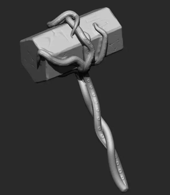 Omen Hammer 3D print model_4