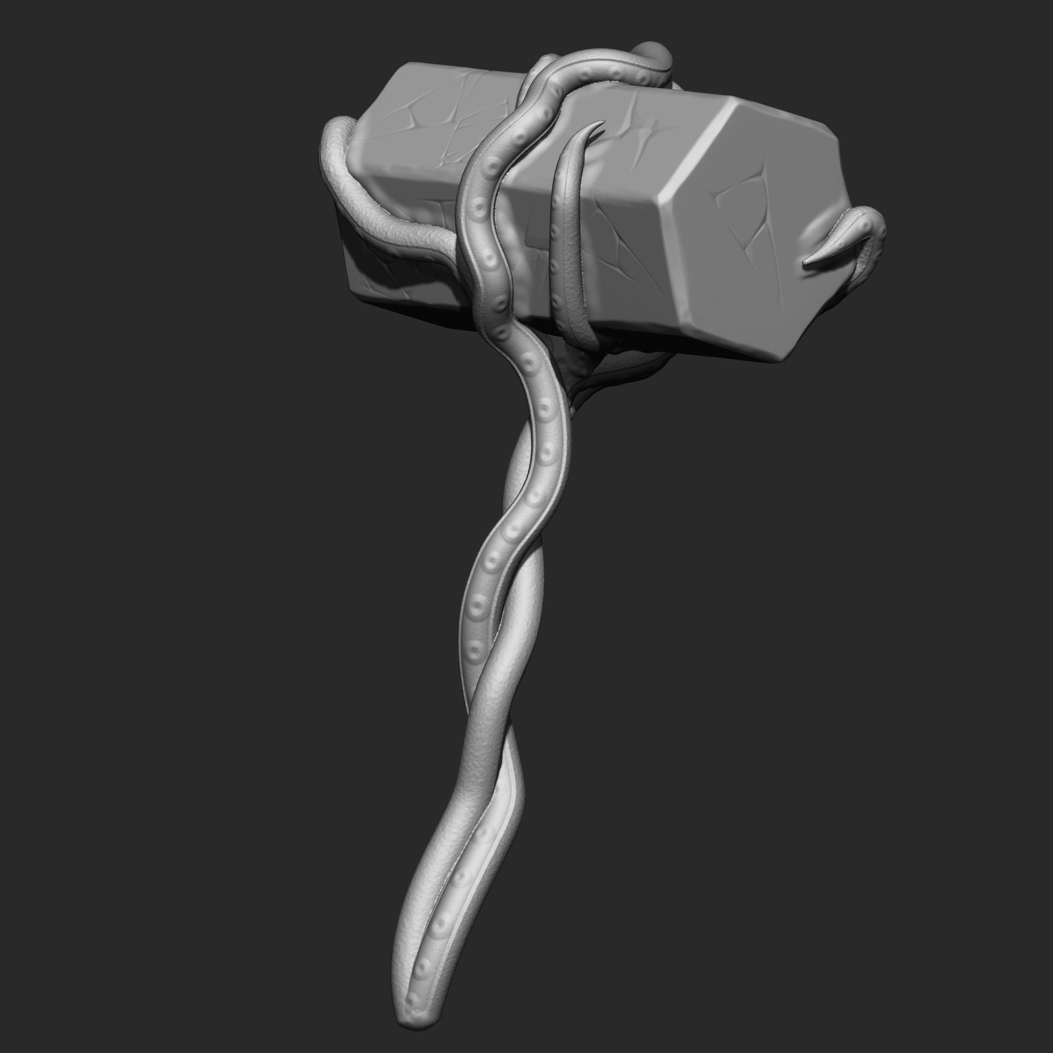 Omen Hammer 3D print model_2