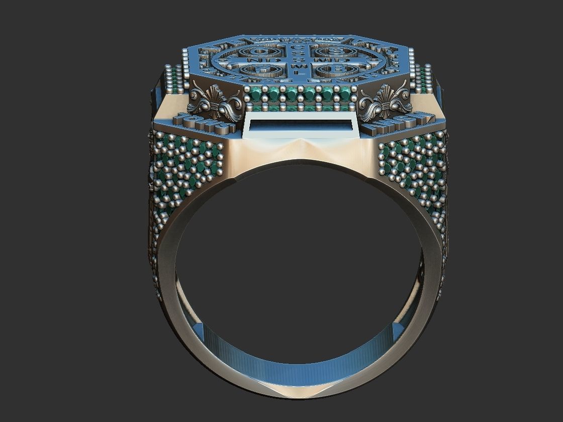 Saint Benedict Ring - Sao Bento 3D print model_10
