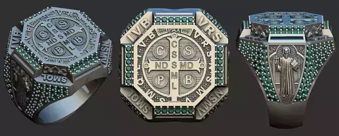 Saint Benedict Ring - Sao Bento 3D print model