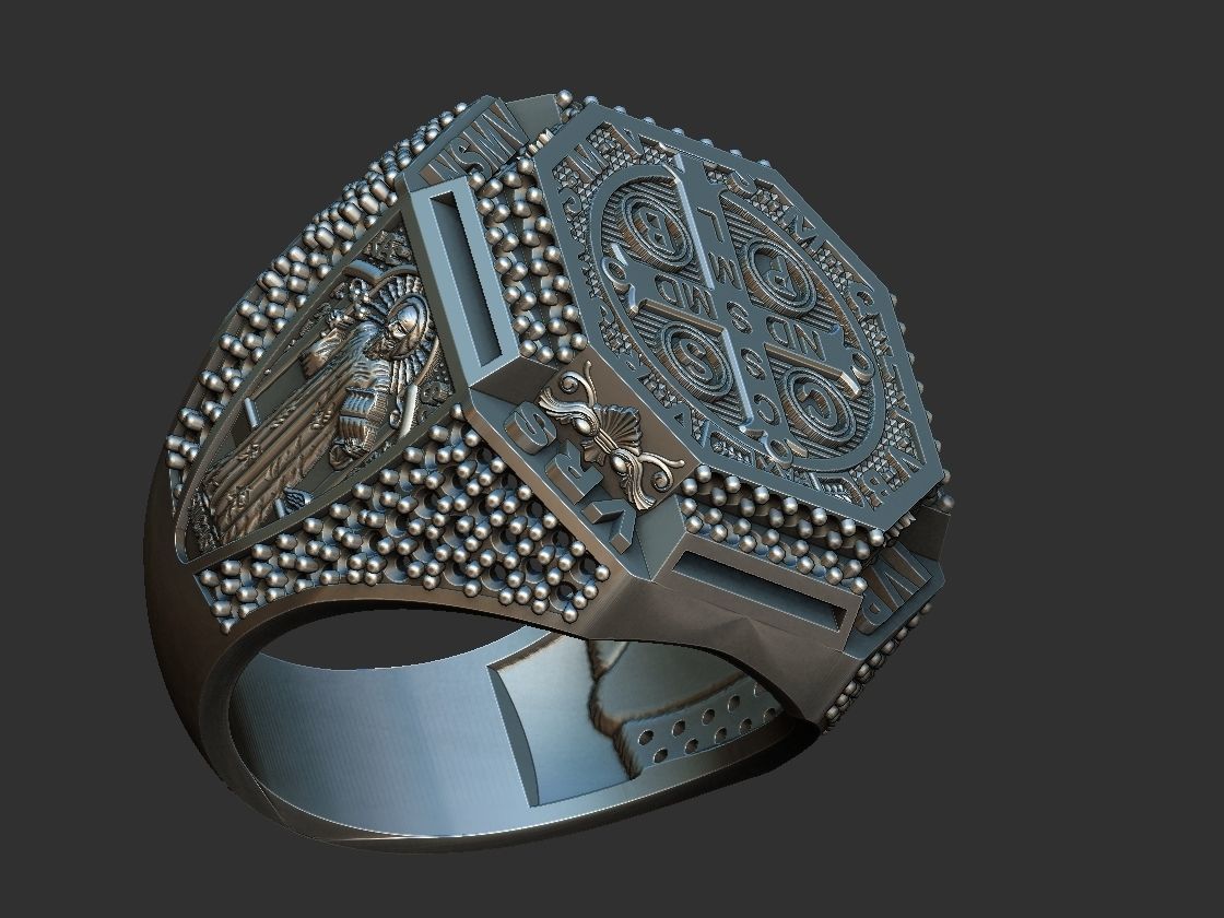 Saint Benedict Ring - Sao Bento 3D print model_20