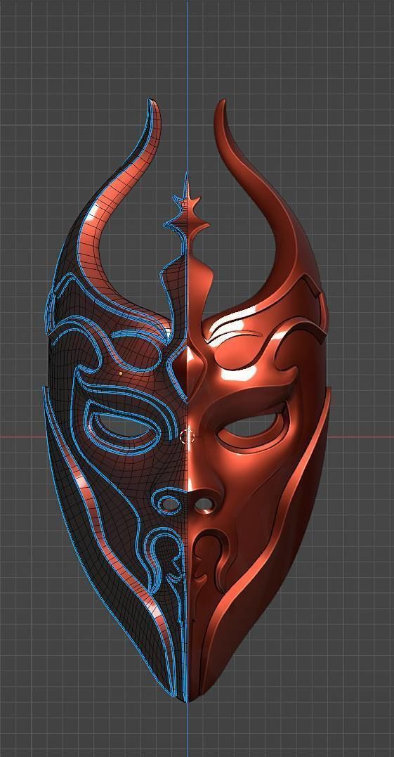 Sylar mask 3D print model_3