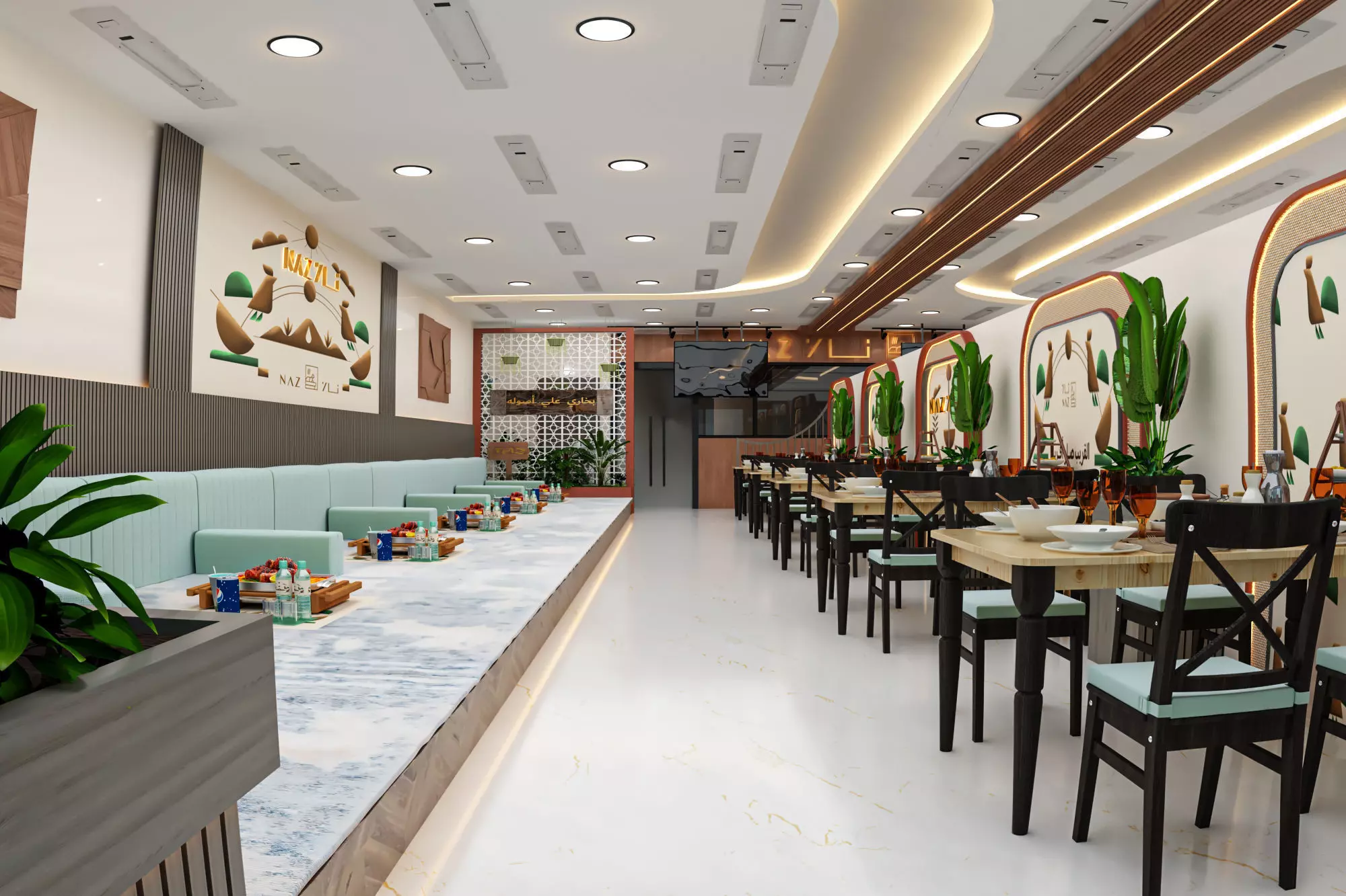 Bohemian restaurant design 3D model