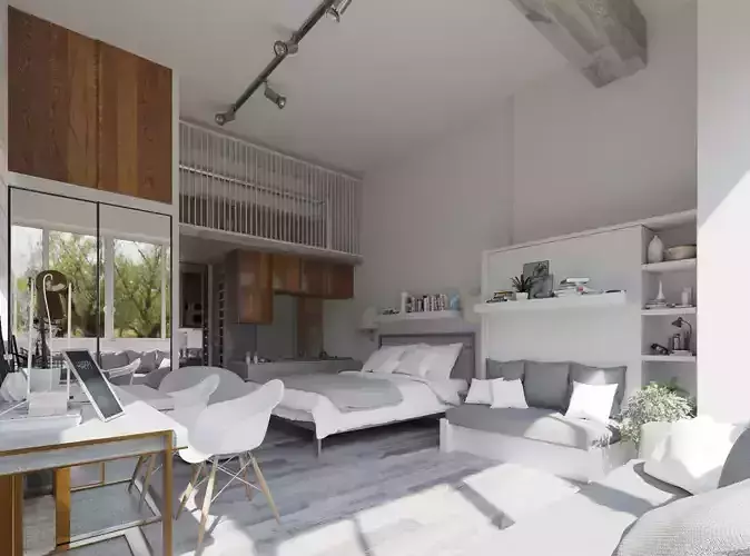 Dorm room - Arnold Render