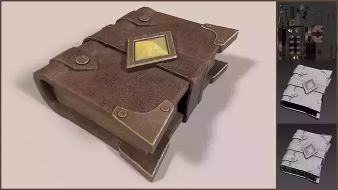 Spellbook with Magic Crystal