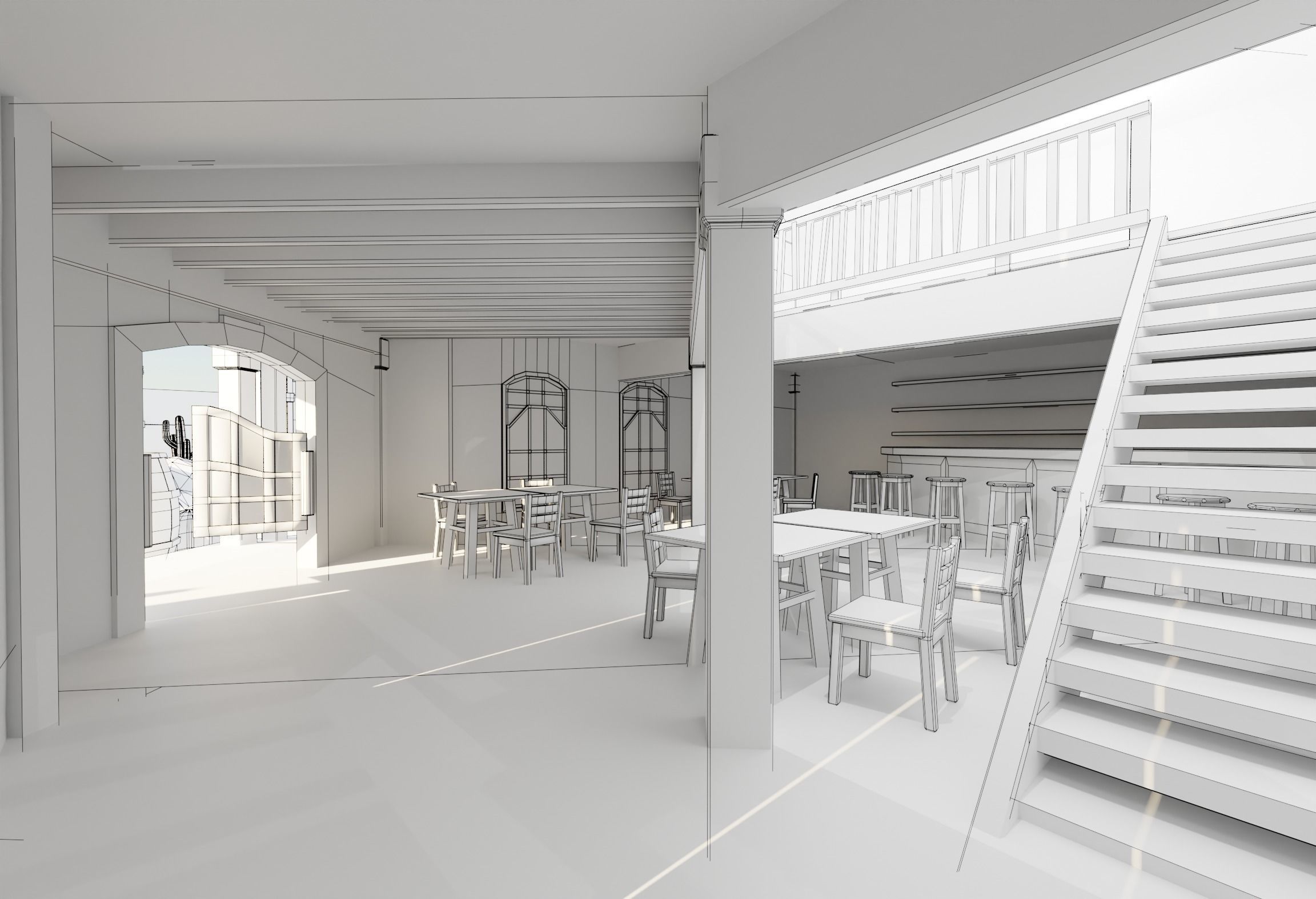 Low Poly Wild West 3D Model Pack Low-poly 3D model_10