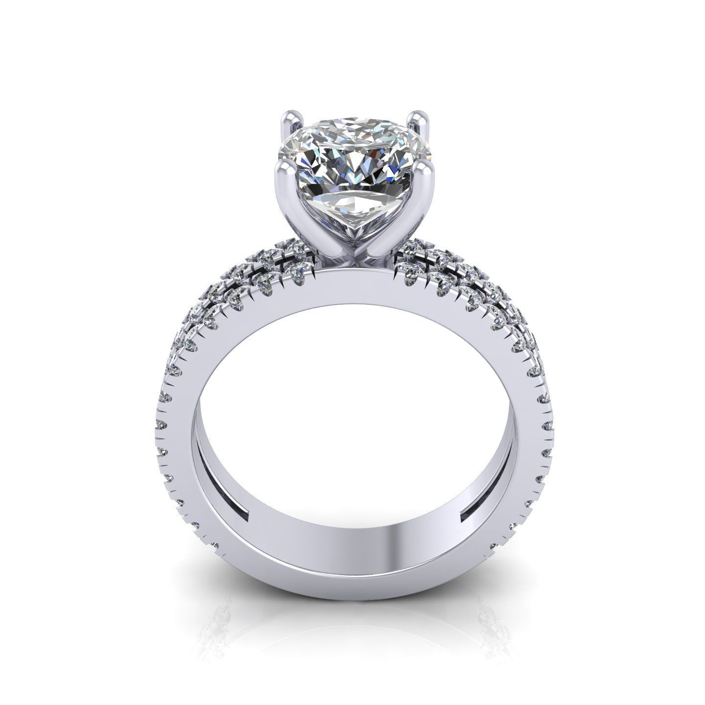 Solitaire Diamond Ring  3D print model_1