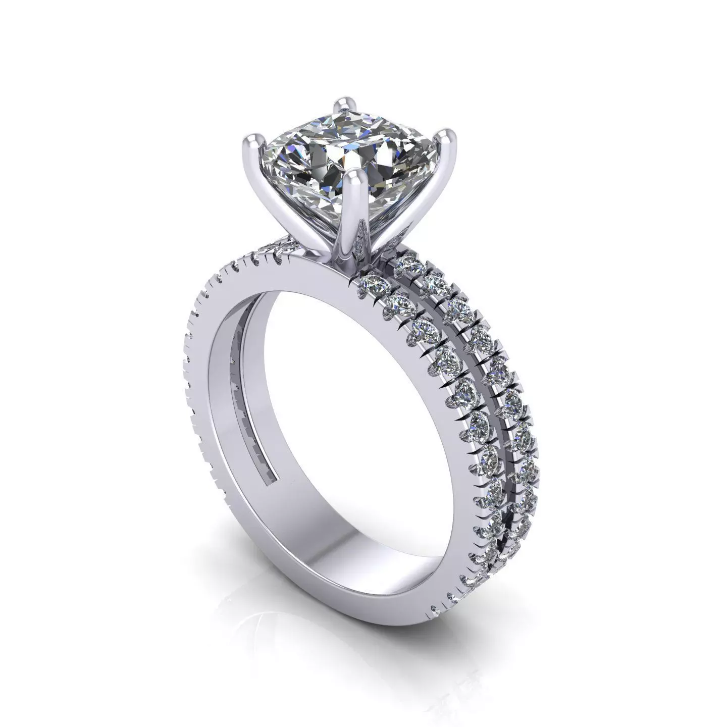 Solitaire Diamond Ring  3D print model_0