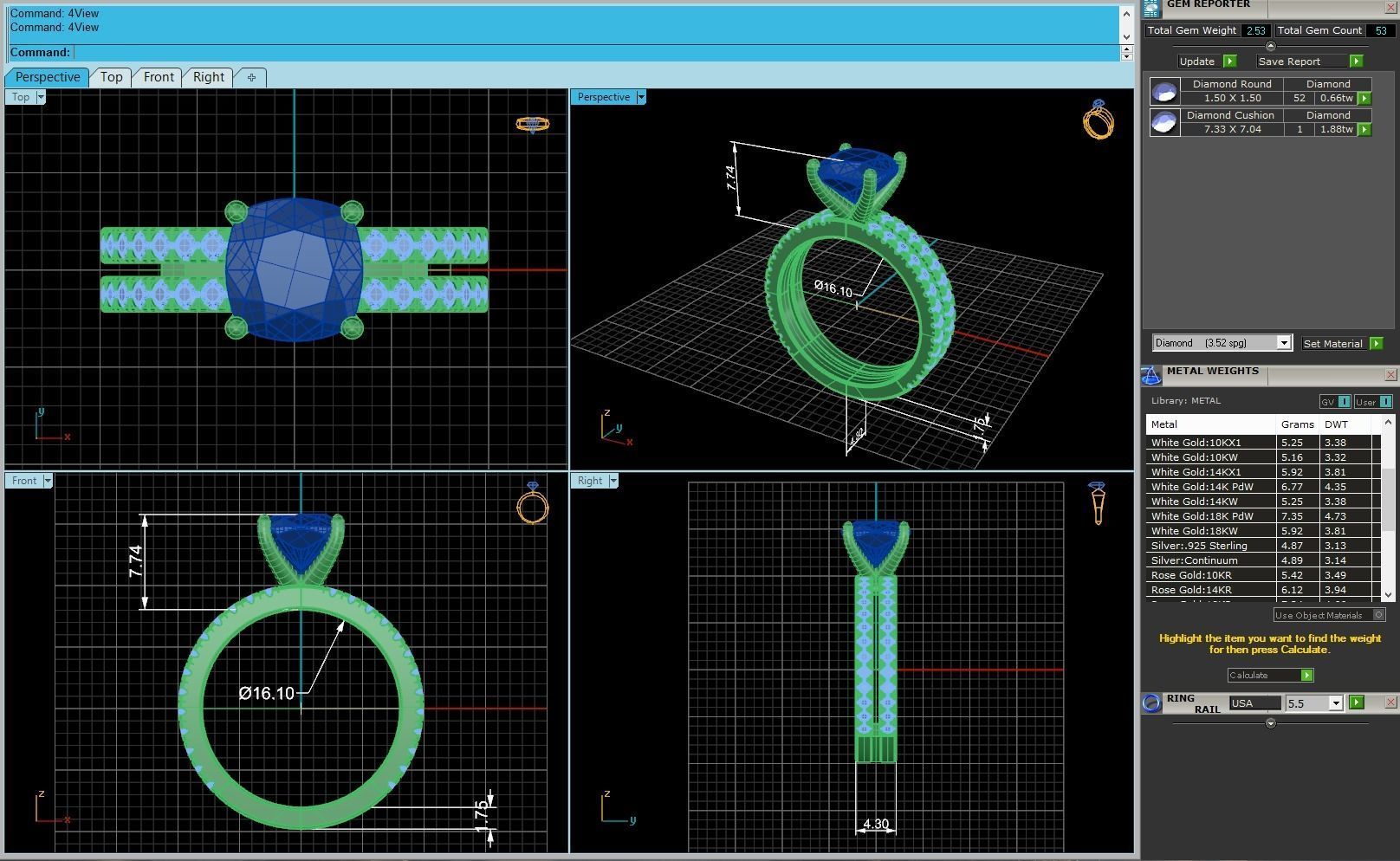 Solitaire Diamond Ring  3D print model_2