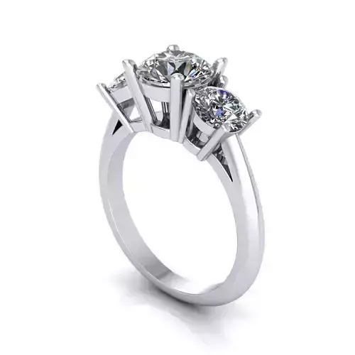 Three Stone Diamond Ring 
