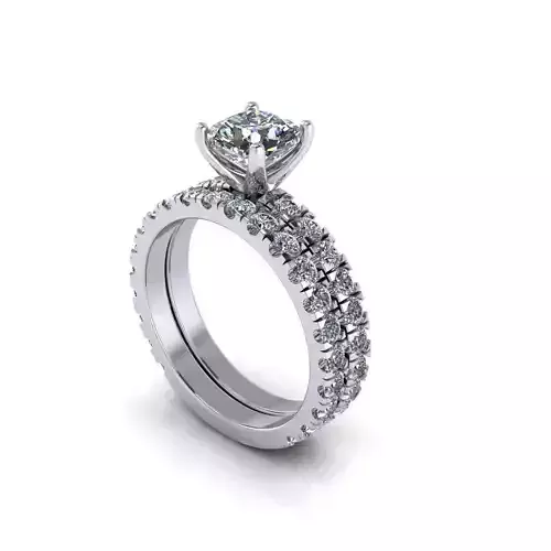 Pav Band Wedding Ring 