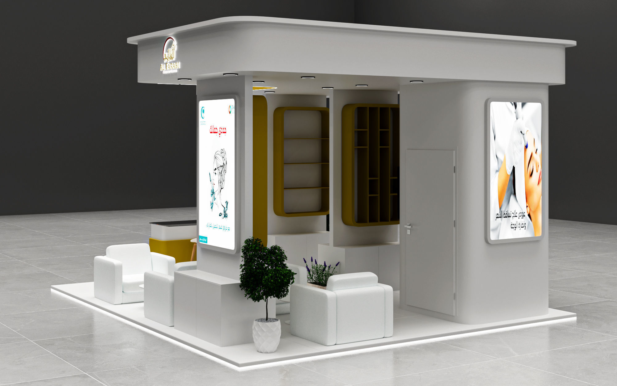 3 simple booth 6x6 3D model_3