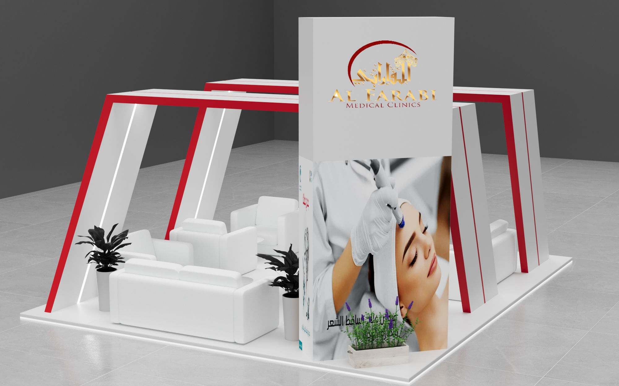 3 simple booth 6x6 3D model_5