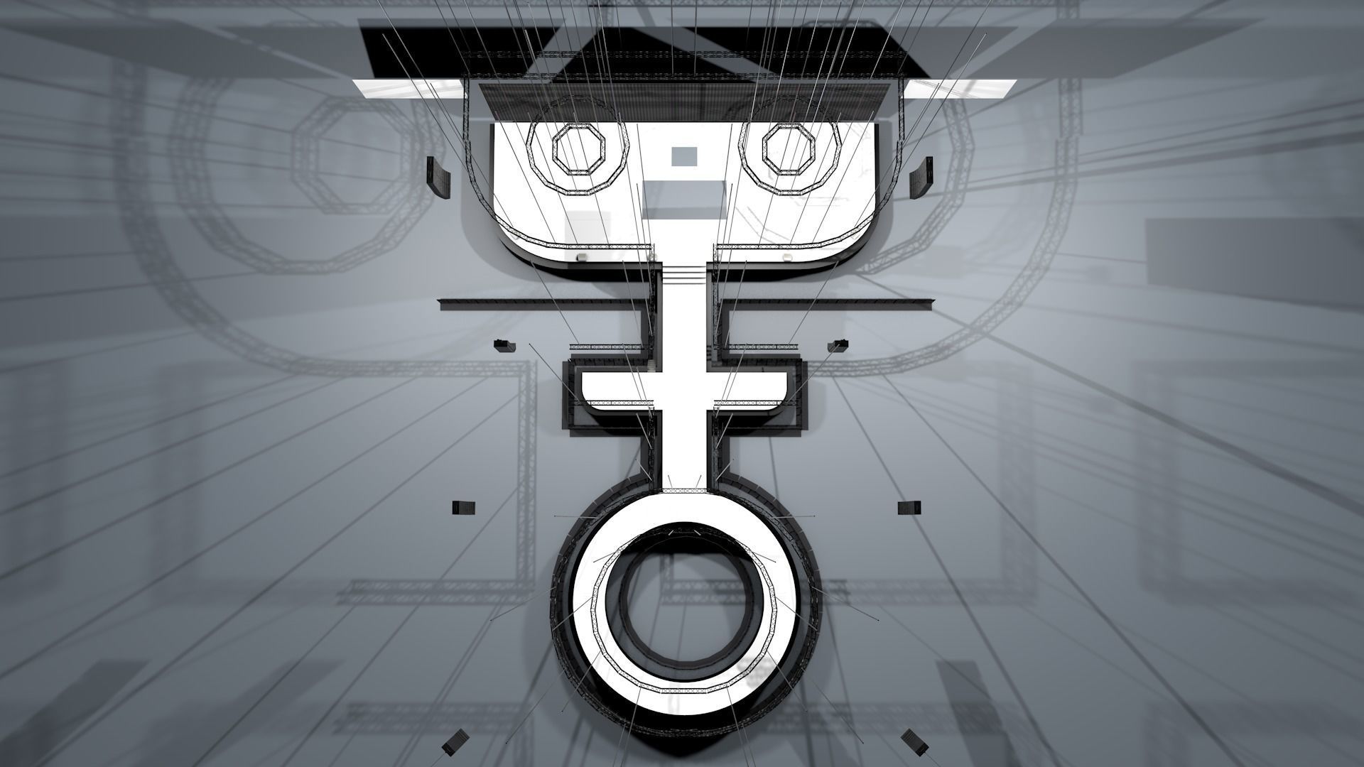 Ariana Grande Positions Tour stage model 3d concept 3D model_4