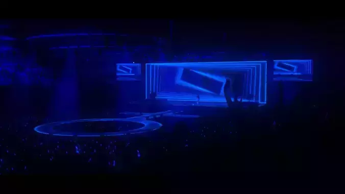 Ariana Grande Positions Tour stage model 3d concept