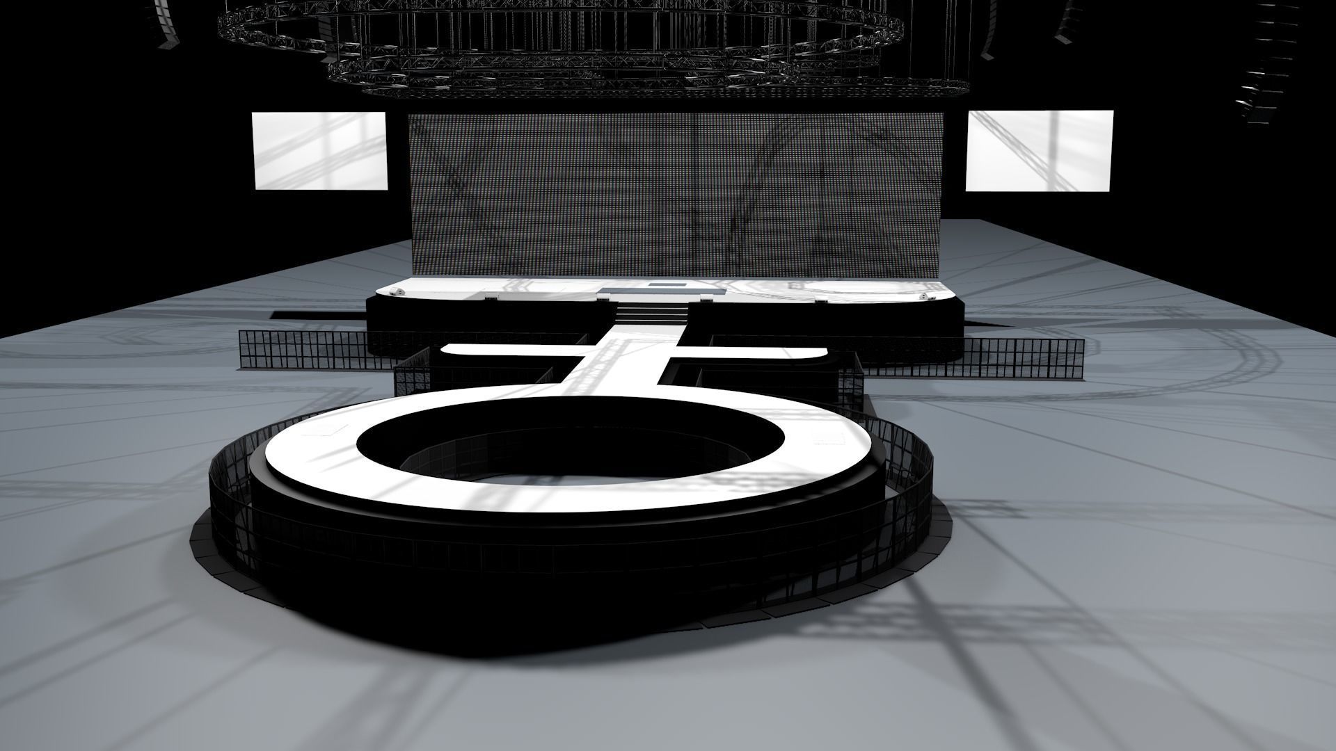 Ariana Grande Positions Tour stage model 3d concept 3D model_3