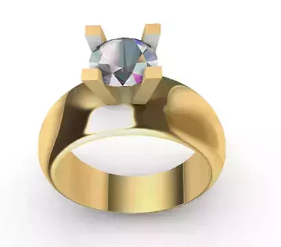 One gem woman ring Anillo mujer de una gema 