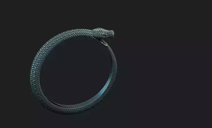 snake  ring ouroboros