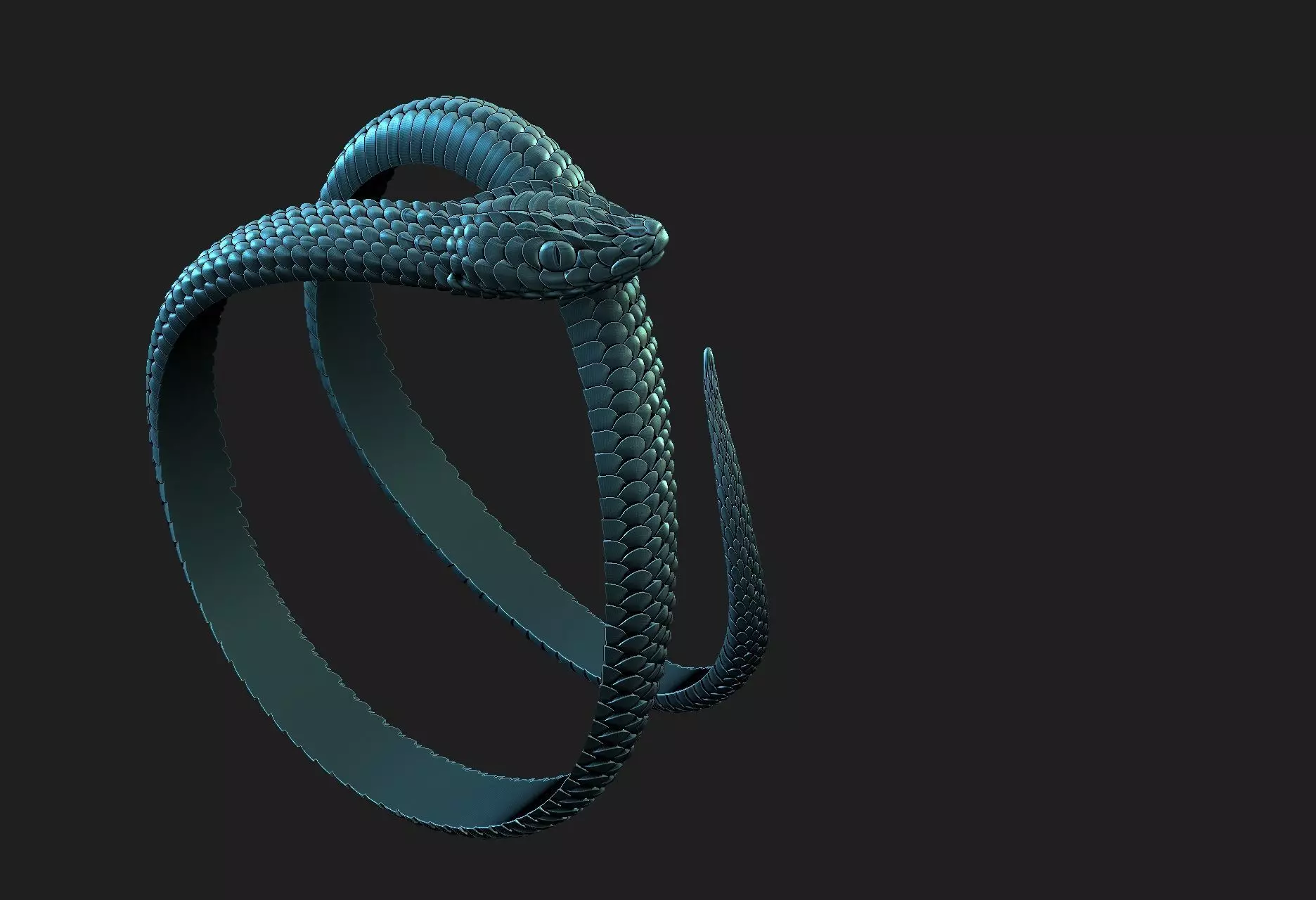 snake02 3D print model_0