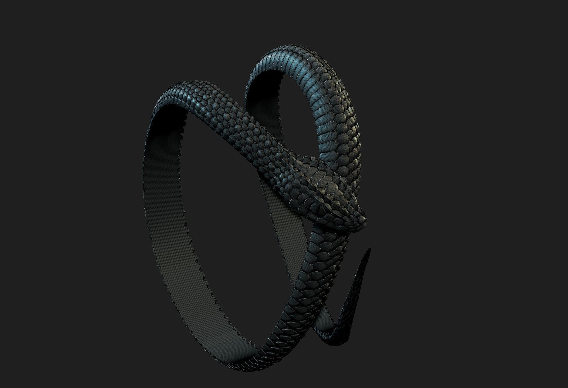 snake02 3D print model_3