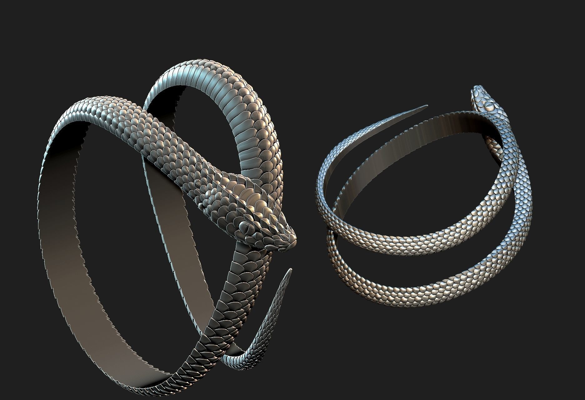 snake02 3D print model_4