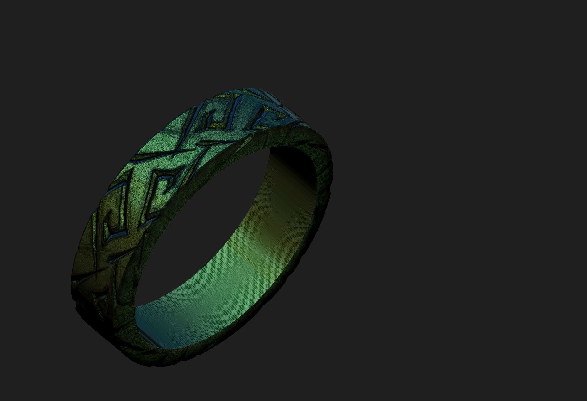 fantasy ring 3D print model_5