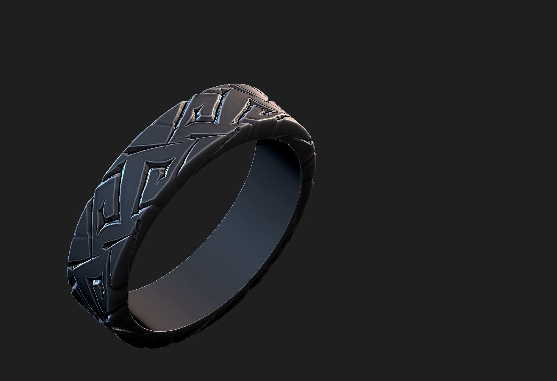 fantasy ring 3D print model_1