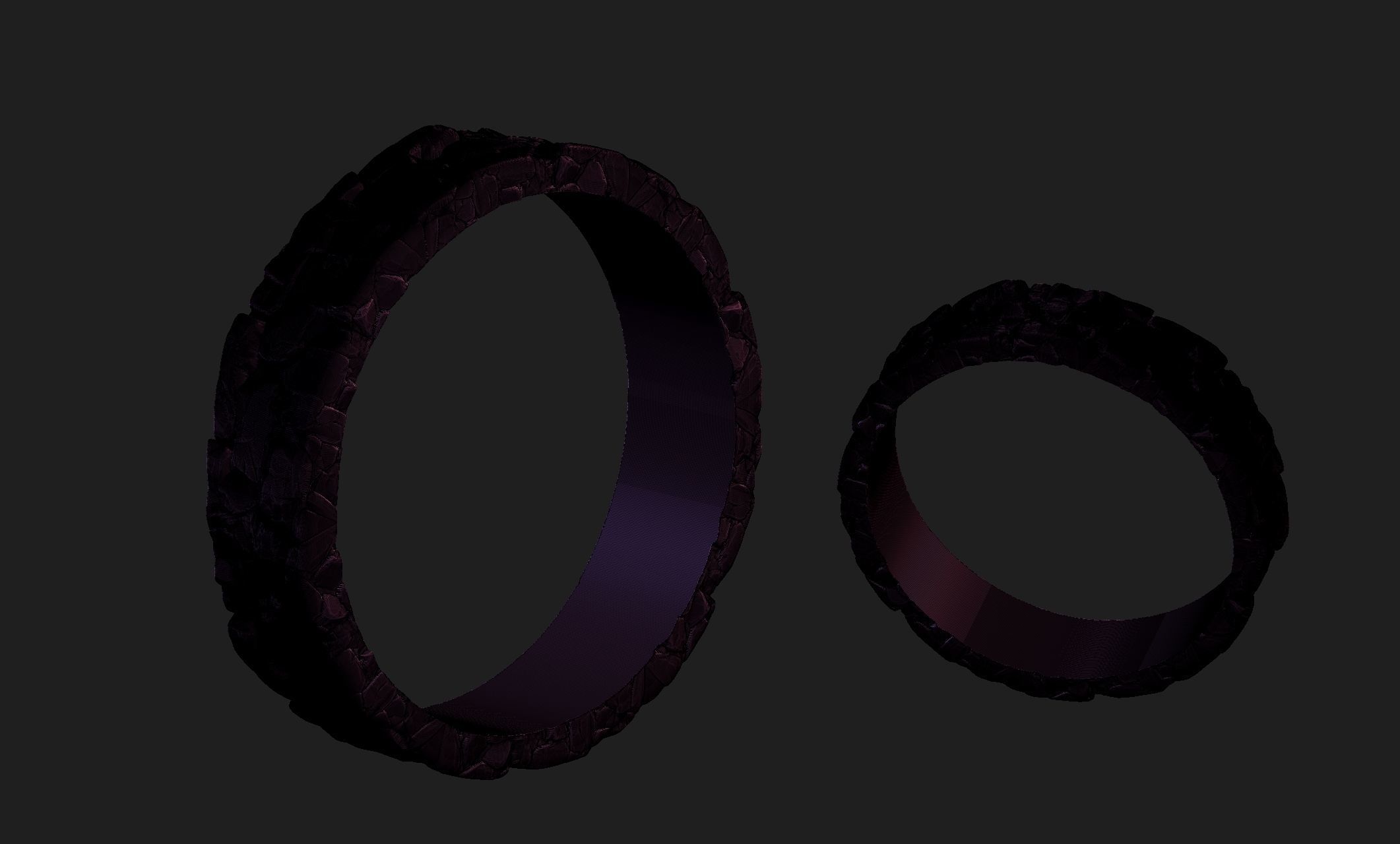 brick ring 3D print model_3
