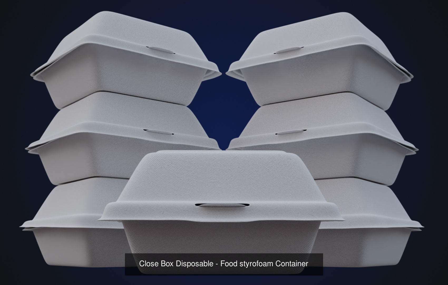 Disposable Food Items Pack  3D Model Collection_6