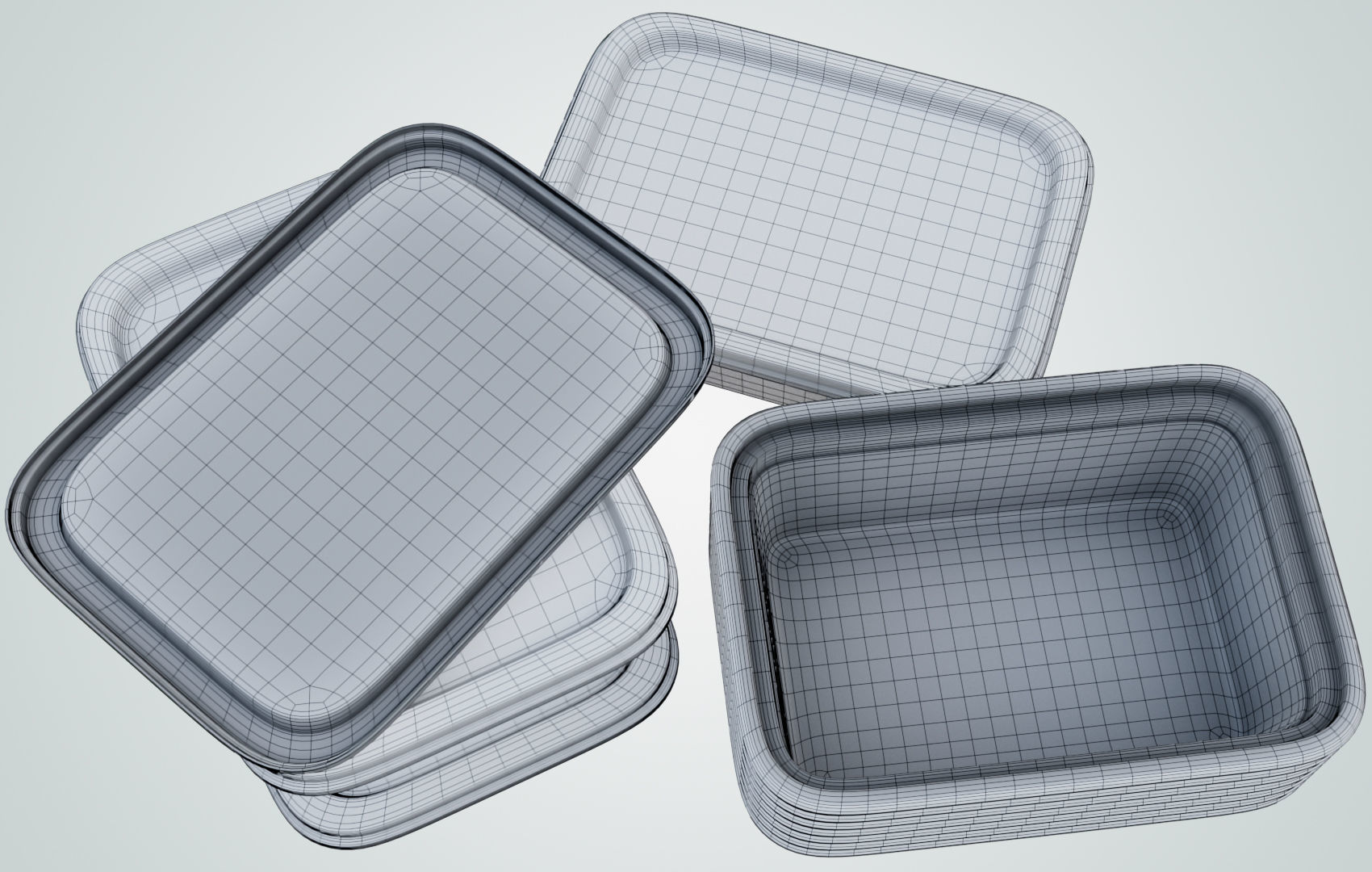 Disposable Food Items Pack  3D Model Collection_59