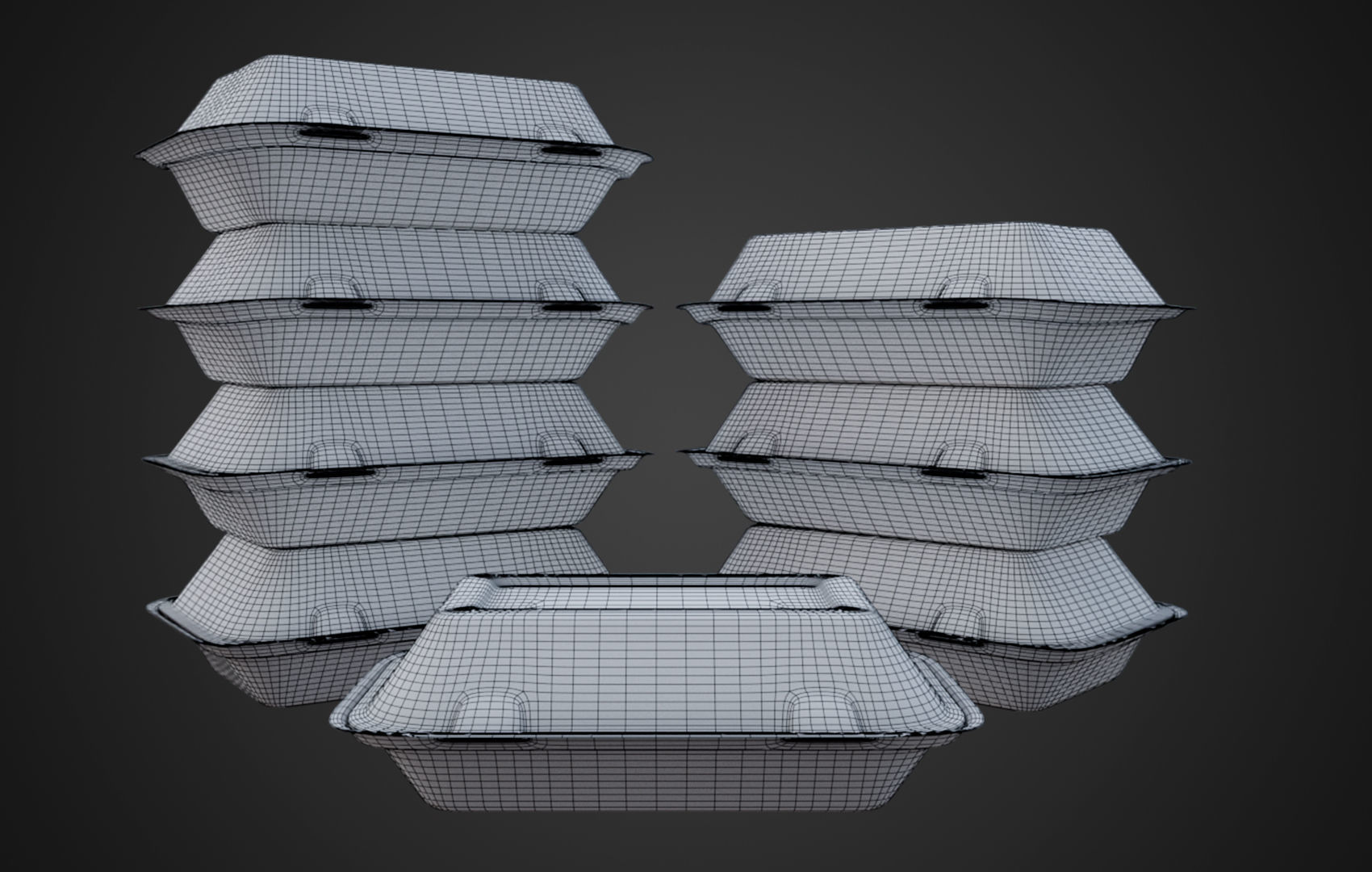 Disposable Food Items Pack  3D Model Collection_45