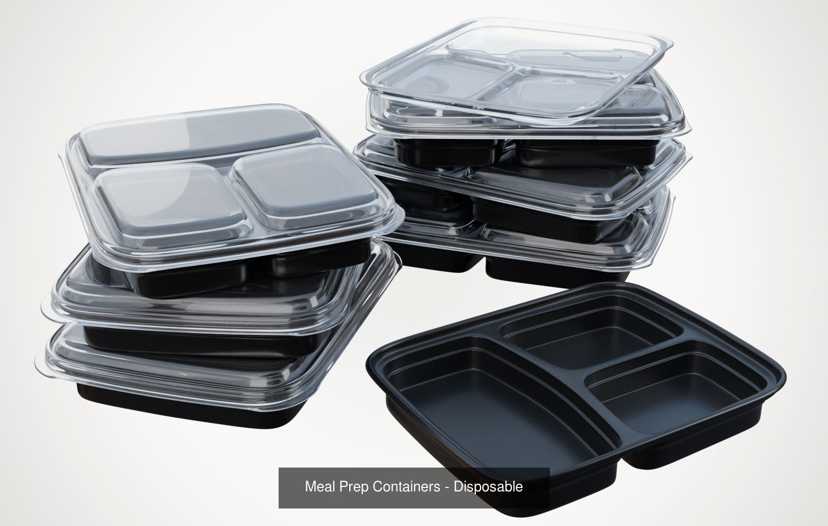 Disposable Food Items Pack  3D Model Collection_11