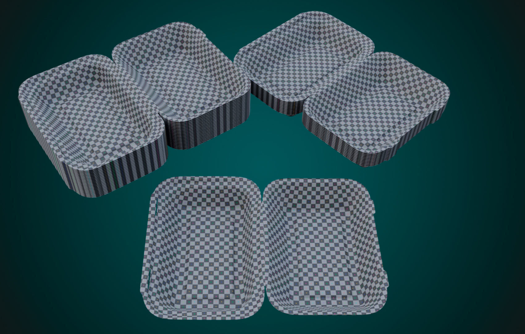 Disposable Food Items Pack  3D Model Collection_28