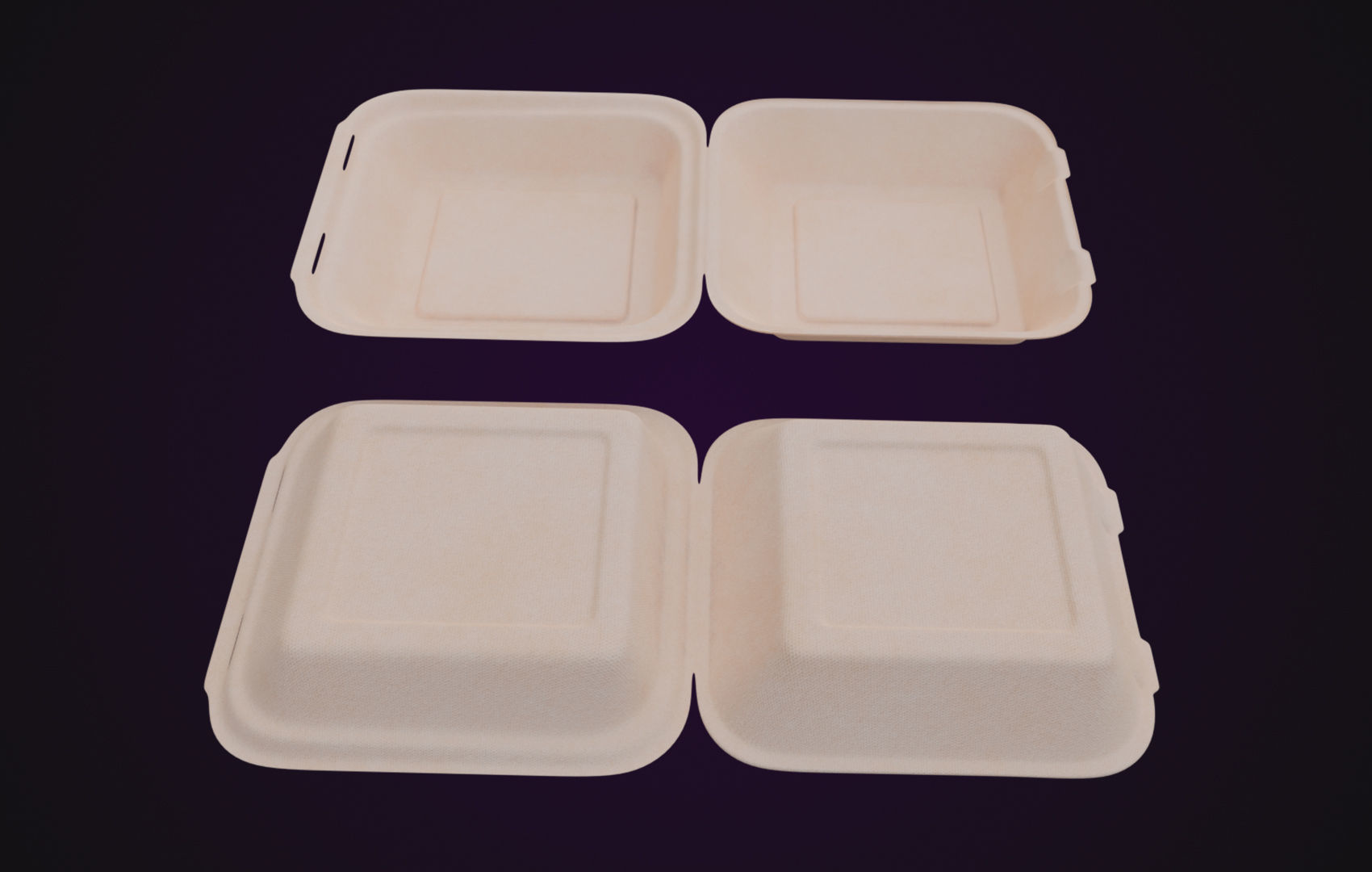 Disposable Food Items Pack  3D Model Collection_34