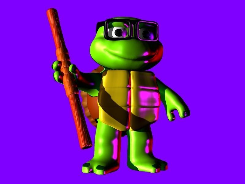 DONNIE DONATELLO TURTLE TORTUGA NINJA CAOS MUTANT KID  3D print model_2