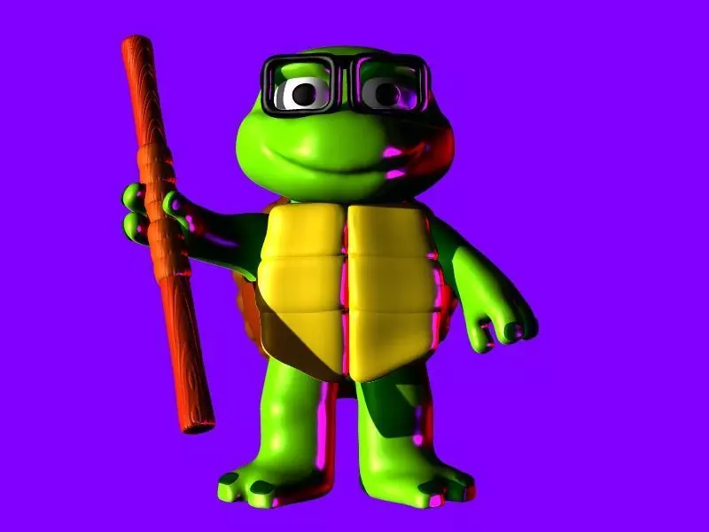 DONNIE DONATELLO TURTLE TORTUGA NINJA CAOS MUTANT KID  3D print model_0