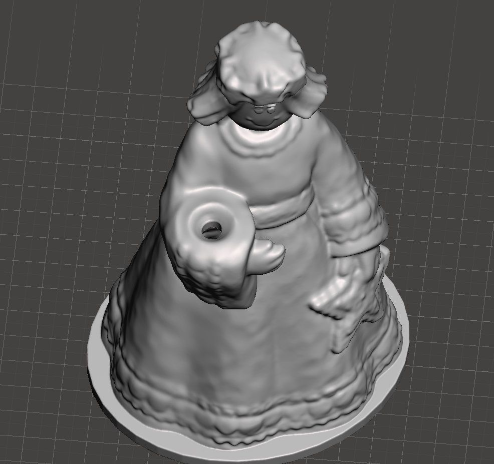 Christmas angel optional light holder 3D print model_1