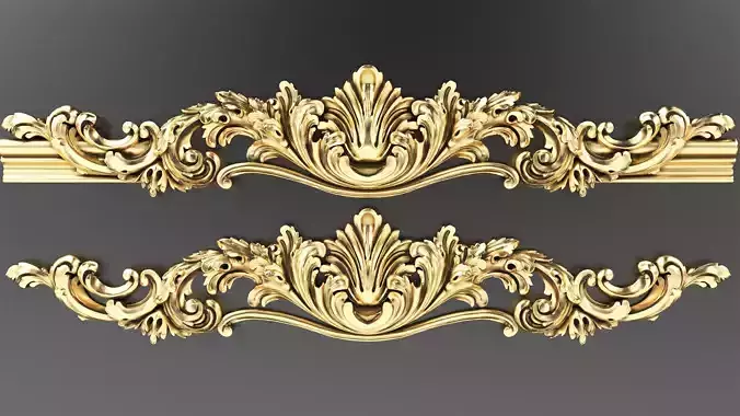 Carved decor 3 3D model