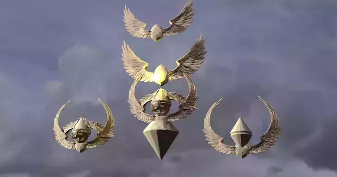 Architecture Jewelled Wings 4models