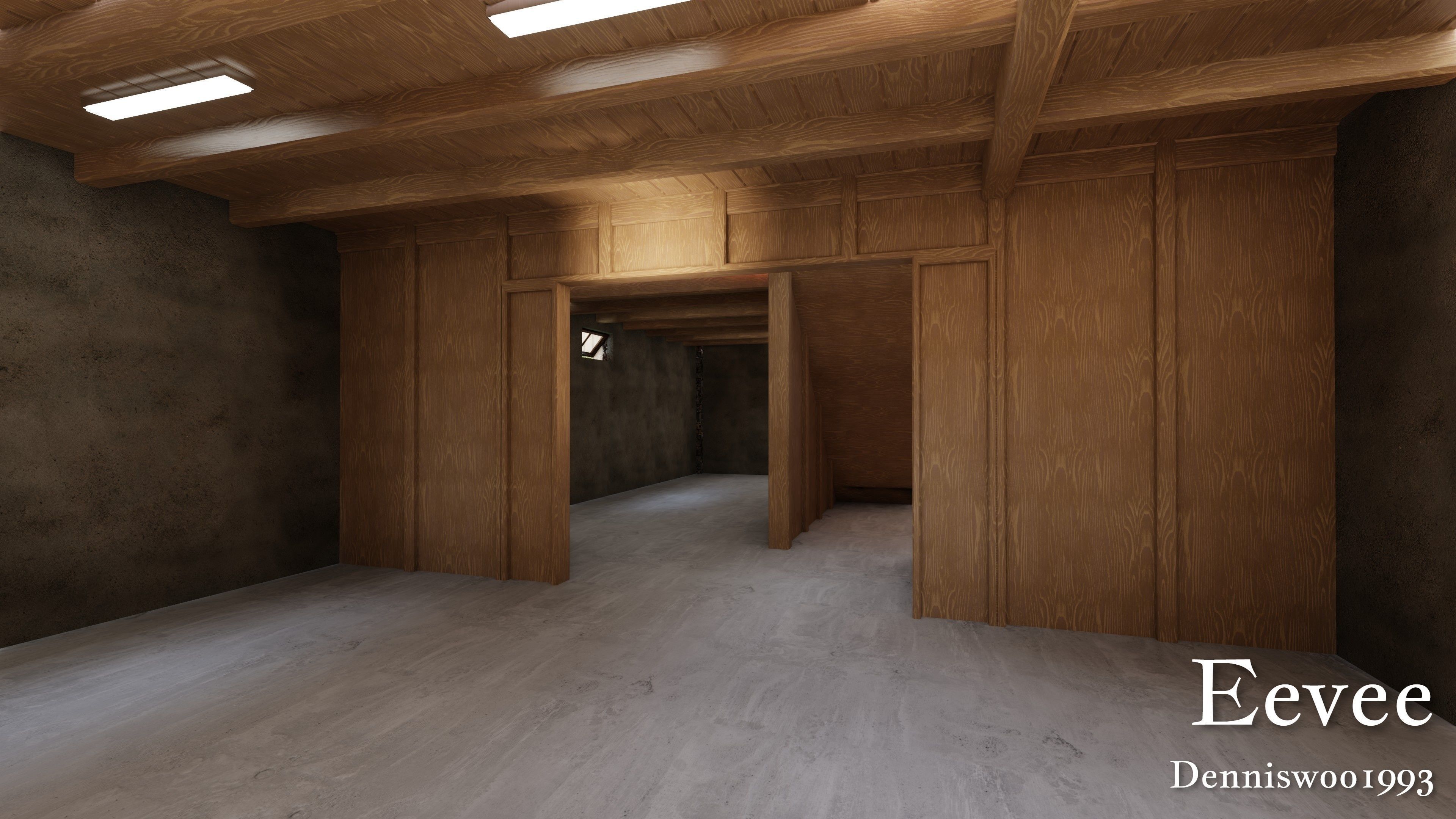 Modular Classic Style American House 6 Low-poly 3D model_34