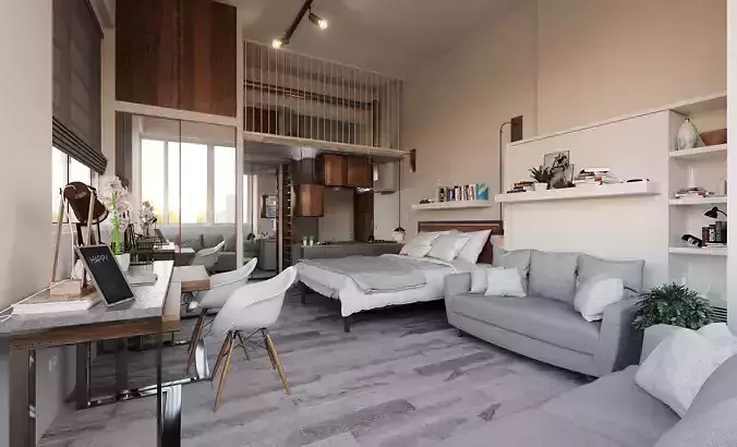 Calm Bedroom - Corona Render