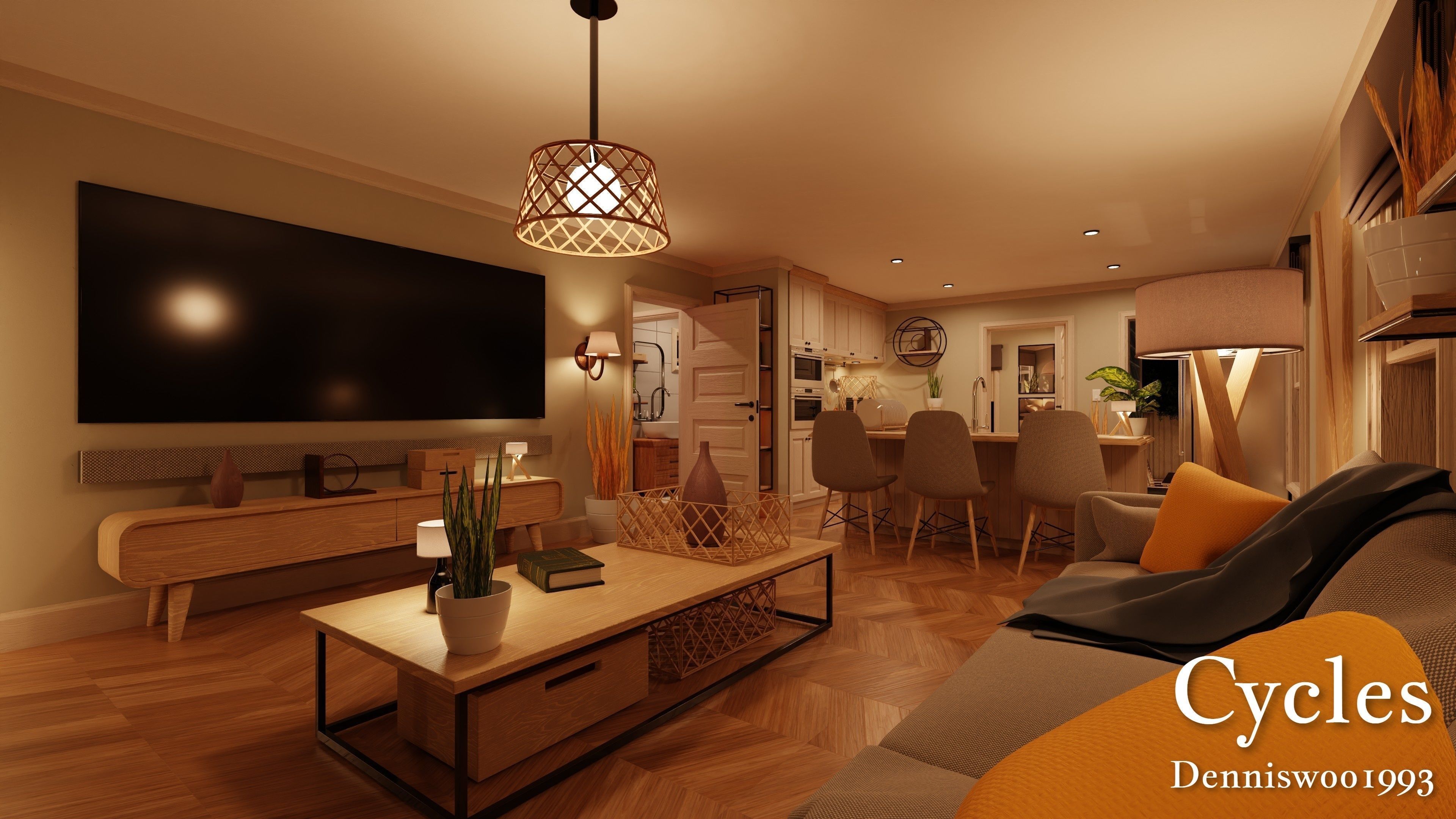 Modular Classic Style American Small 5 House pack 3D Model Collection_27