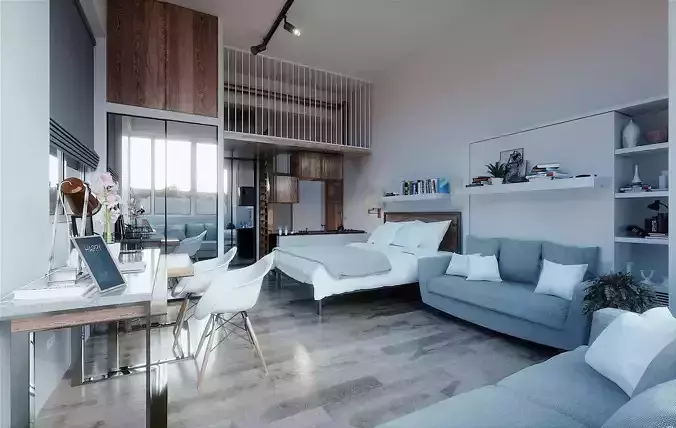 Modern Bedroom - Fstorm Render