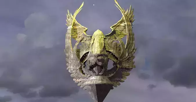 Jewelled Angel emblem Wall design 