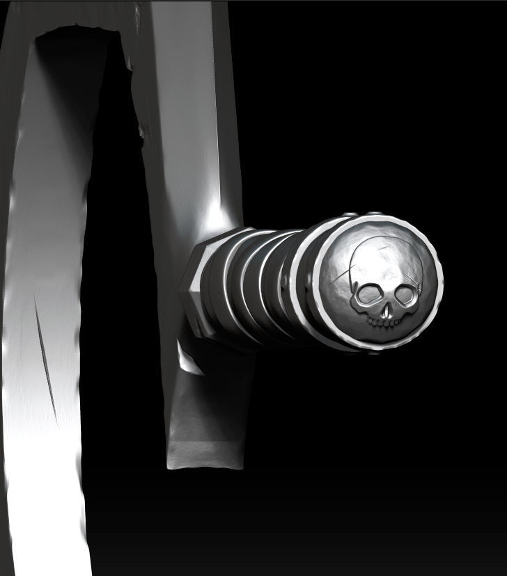 SCYTHE-SHAPED WEAPONS ACTION FIGURE Free 3D print model_4