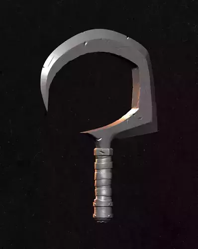 SCYTHE-SHAPED WEAPONS ACTION FIGURE