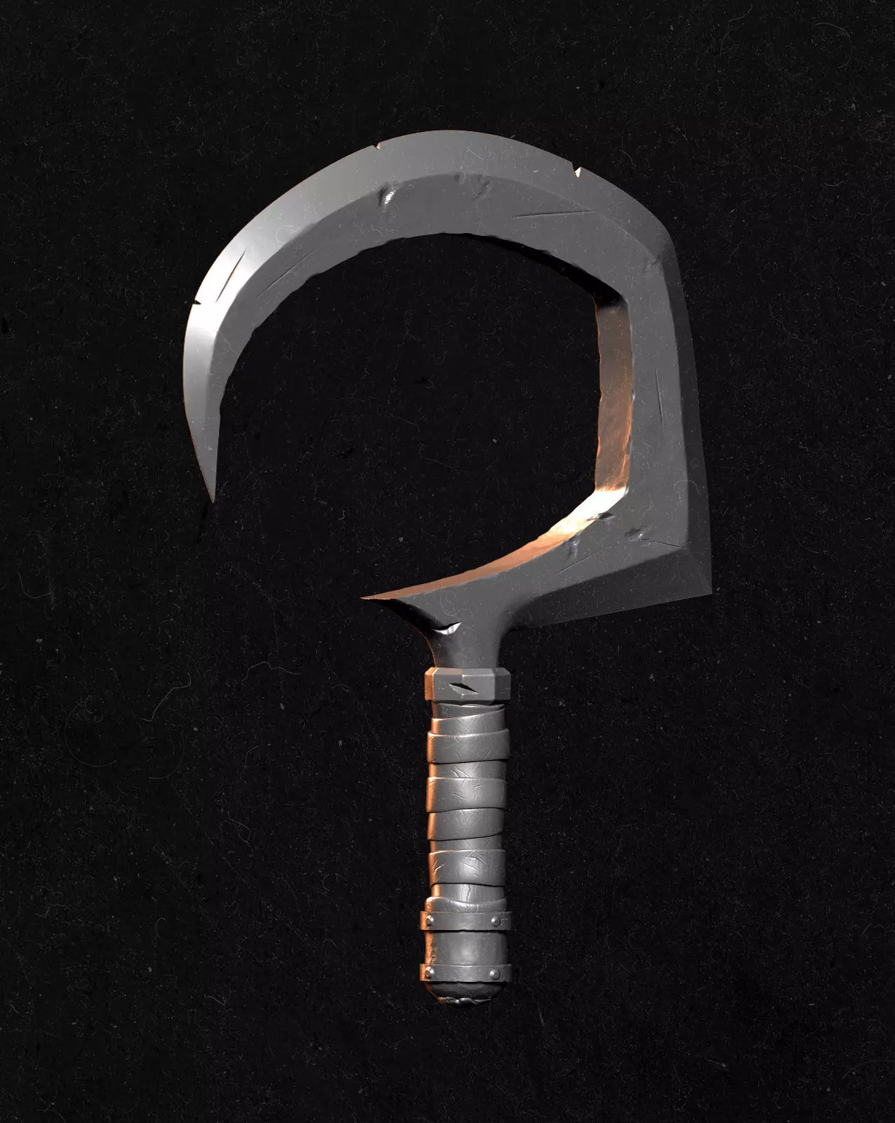 SCYTHE-SHAPED WEAPONS ACTION FIGURE Free 3D print model_0