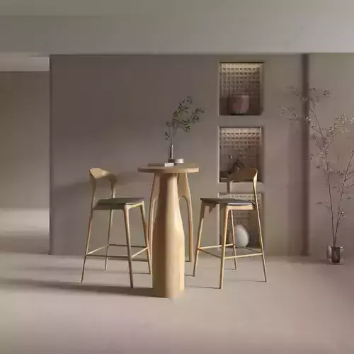 Earthy Bar table 3D model