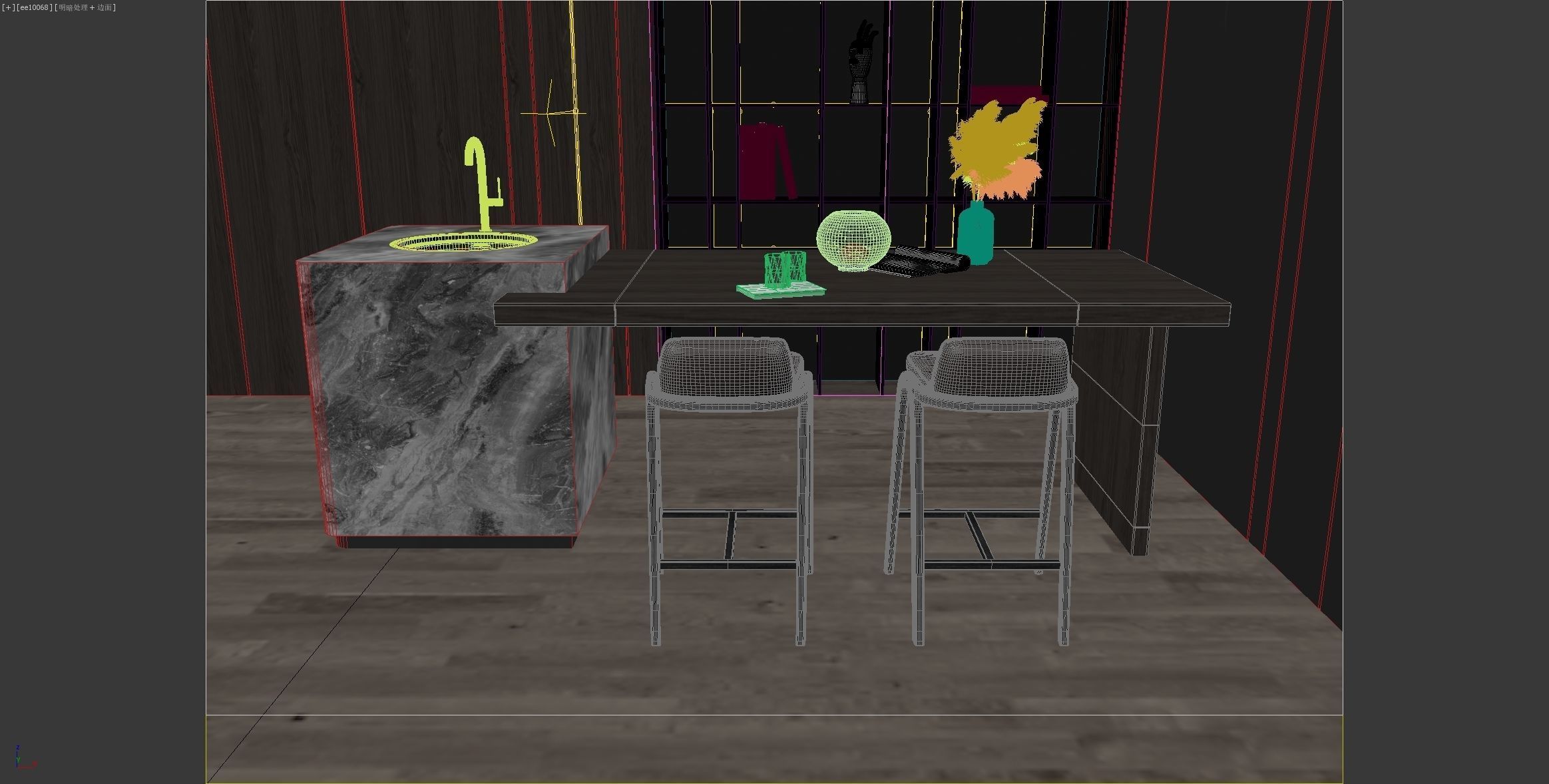 Luxury Designed Bar table  3D model_1